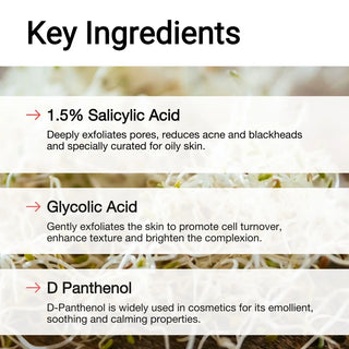 Salicylic Acid Serum Ingredients | AccuFix Cosmetics