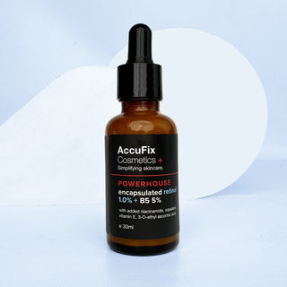 AccuFix Cosmetics Powerhouse Retinol Serum — a clinically advanced, encapsulated retinol for smoother, clearer & younger-looking skin