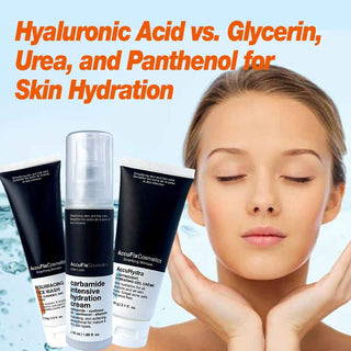 Hyaluronic Acid vs. Glycerin, Urea, and Panthenol for Skin Hydration