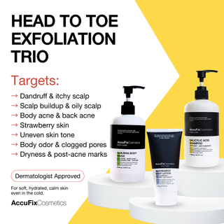 Head to toe exfoliation trio