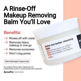 Benefits of Makeup Removing Balm | AccuFix Cosmetics