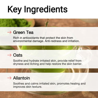 Ingredients: Green Tea, Oats & Allantoin in Hydrating Cleanser | AccuFix Cosmetics