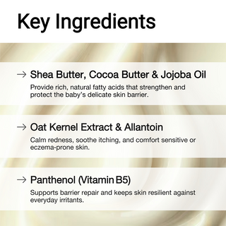 Key ingredients of baby body lotion - AccuFix Littles