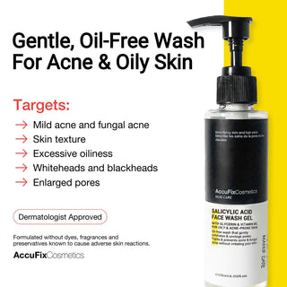 Best Oil-free Salicylic acid gel facewash | AccuFix Cosmetics