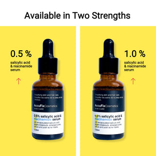2 strenghts of encapsulated salicylic acid serum - AccuFix Cosmetics