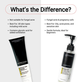 Difference between AccuFix Salicylic Acid Cleanser and Face Wash